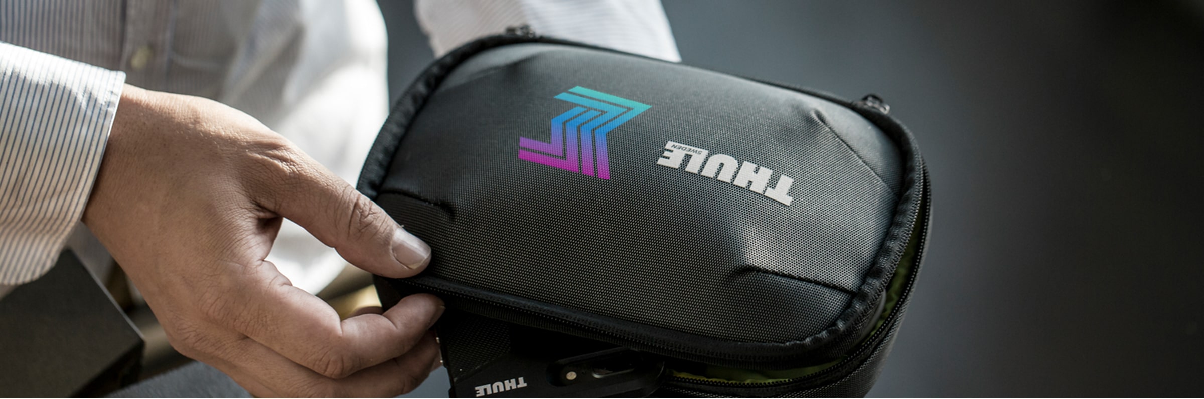 Thule and Case Logic products with logo